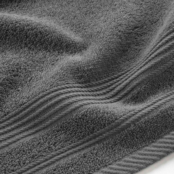 Tumehall frotee puuvillane rätik 30x50 cm Tendresse - douceur d'intérieur-image-2