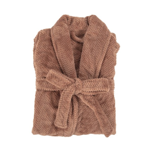 Pruun mikroplüüsist hommikumantel suurus L/XL Pippa - Tiseco Home Studio-image-2