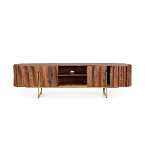 Naturaalset värvi mangopuidust telerialus, 180x45x40 cm Vilas – Bizzotto-image-2