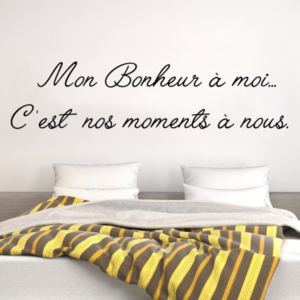 Samolepka Ambiance Mon Bonheur Quote-image-1
