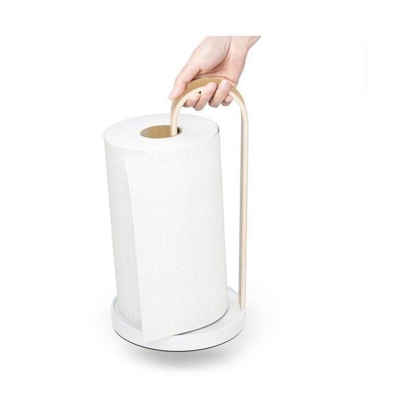 Valge puit majapidamispaberi stend ø 17 cm Bellwood – Umbra-image-3