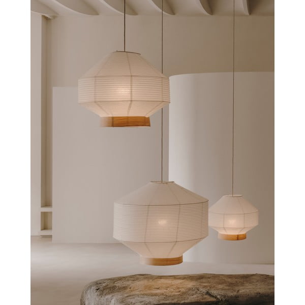 Valge lambivari ø 80 cm Hila - Kave Home-image-2