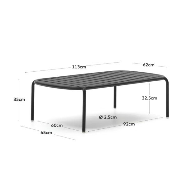 Aia hoiulaud 113x113 cm Joncols - Kave Home-image-2