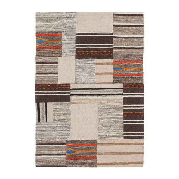 Ručně tkaný koberec z bavlny a vlny Kayoom Intenso 210 Natural, 120 x 170 cm
