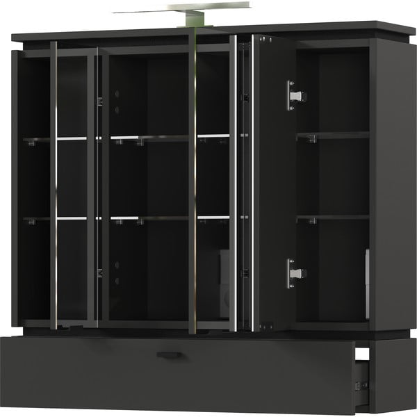 Antratsiitne vannitoakapp koos peegli ja valgustusega 79x80 cm Modesto - Germania-image-2