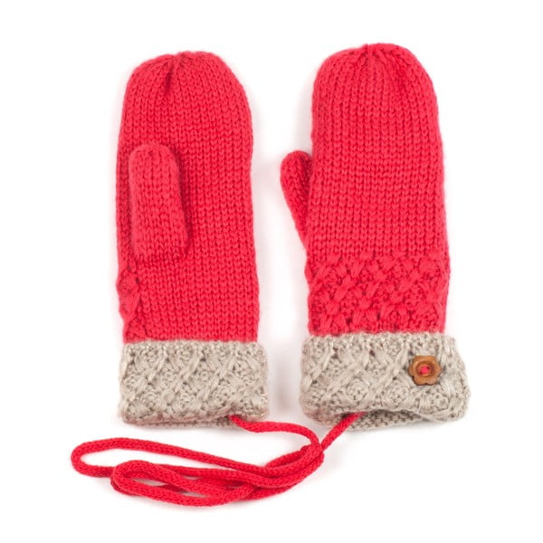 Korálově červené dámské rukavice Art of Polo Lena