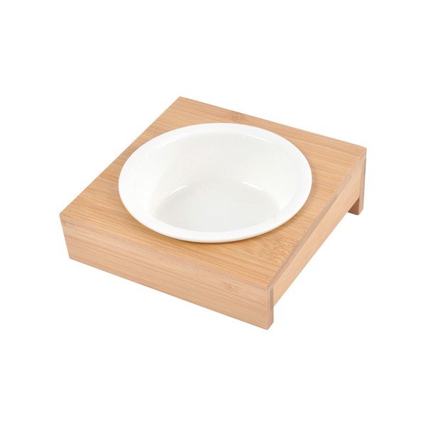 Bambusest kauss koerale alusega, ø 12 cm - Love Story