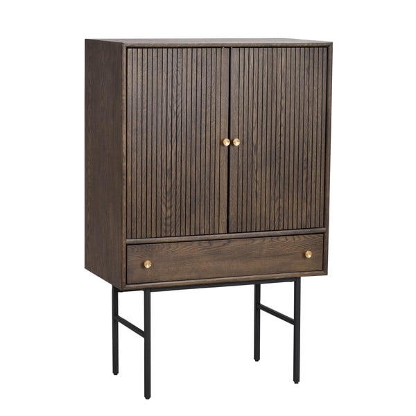 Tammepuuvineerist pruun kapp, laius 79 cm Clearbrook - Rowico-image-2