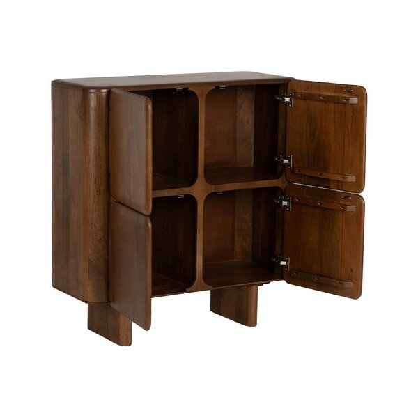 Pruun mangopuidust kapp 104x110x45 cm Nosy - Ixia-image-2