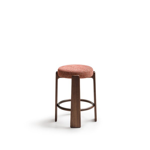 Terrakottapunane saarepuust baaritool (istme kõrgus 65 cm) Granite - Kave Home-image-2