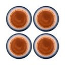 Sinised/oranžid kivikeraamikast taldrikud 4tk komplektis ø 27 cm Tatum - Bloomingville