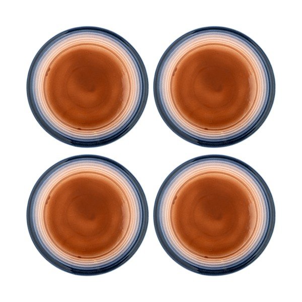 Sinised/oranžid kivikeraamika taldrikud 4-osalise komplektis, läbimõõduga 27 cm Tatum - Bloomingville