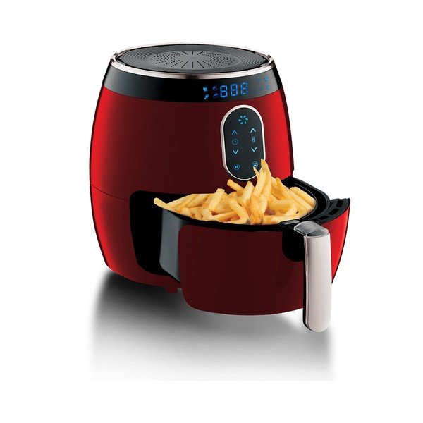 Punane kuumaõhufritüür Burgundy Metallic Line - BerlingerHaus-image-2