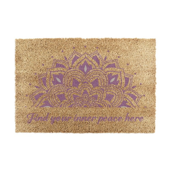 Kookoskiududest uksematt 40x60 cm Find Your Inner Peace - Artsy Doormats