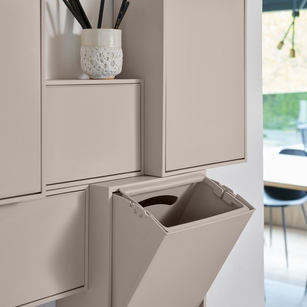 Helehall prügikast sorteeritud jäätmete jaoks/seinale kinnitatav taaskasutatud plastist Recycling Box - ReCollector-image-3