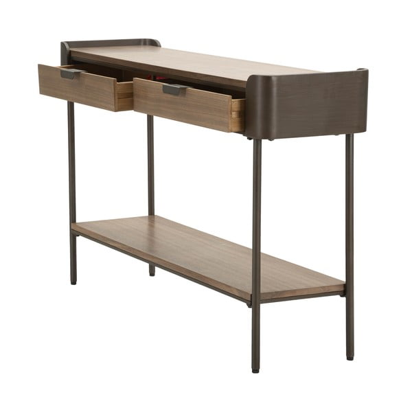 Pruun kuusepuidust konsoollaud 31x120 cm Toronto - Mauro Ferretti-image-3