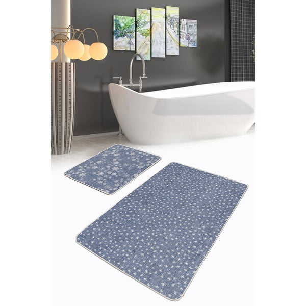 Sinised vannitoamatid 2 tk 100x60 cm komplektis - Minimalist Home World-image-2