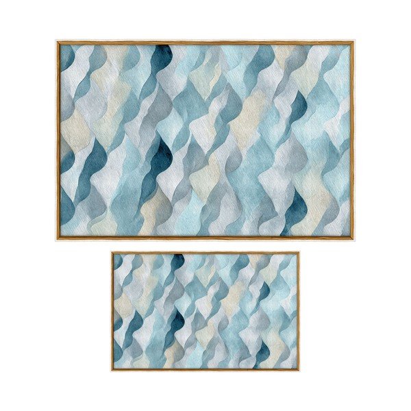 Sinised vannitoamatid komplektis 2 tükki 60x100 cm - Foutastic