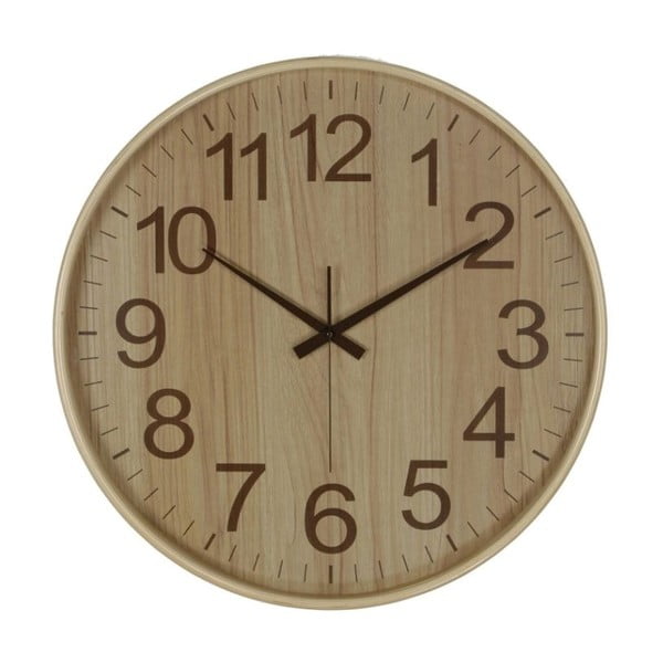 Nástěnné hodiny Brown Wood Classic, 53 cm