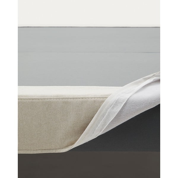 Beež polsterdatud kaheinimesevoodi 180x200 cm Ofelia - Kave Home-image-3