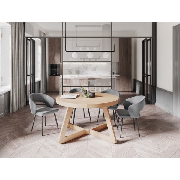 Tammepuust jalgadega kokkupandav laud , ø 130 cm Bodil - Windsor & Co Sofas-image-1