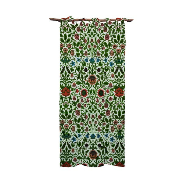 Roheline linasest riidest kardin , 140 x 270 cm Williams Garden - Tierra Bella