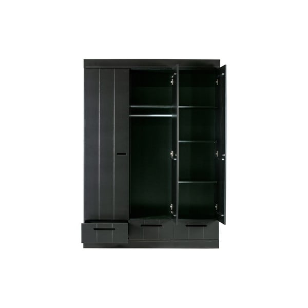 Must männi riidekapp 140x195 cm Connect - WOOOD-image-3