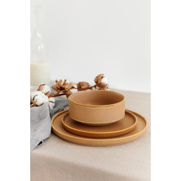 12-osaline oranž kivikeraamikast nõude komplekt Malia - Bonami Selection-image-2