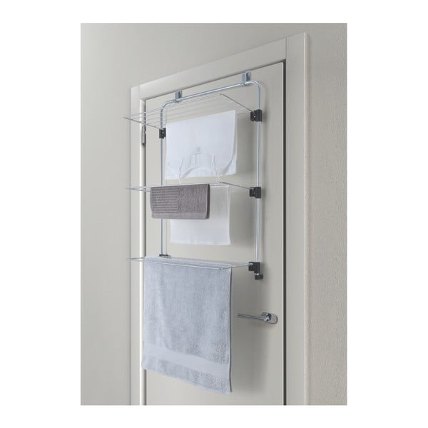 Hõbedane rippuv pesukuivatusrest 11m Gale - Metaltex-image-4