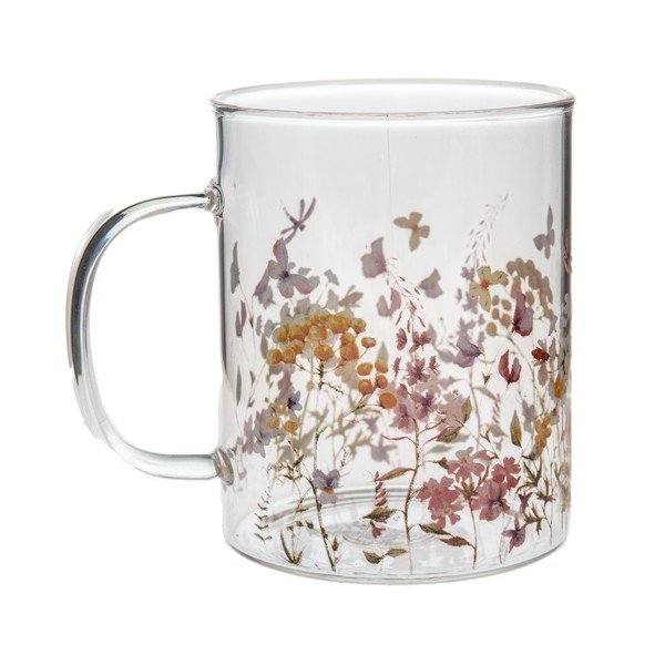 Klaasist kruus 410 ml Flowers - Dakls