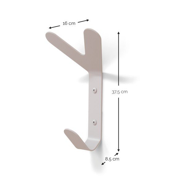 Hallikaspruun seinale kinnitatav terasest konks Frondo - Spinder Design-image-4