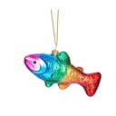 Klaasist käsitöö jõulukaunistus 7cm Rainbow Trout - Sass & Belle