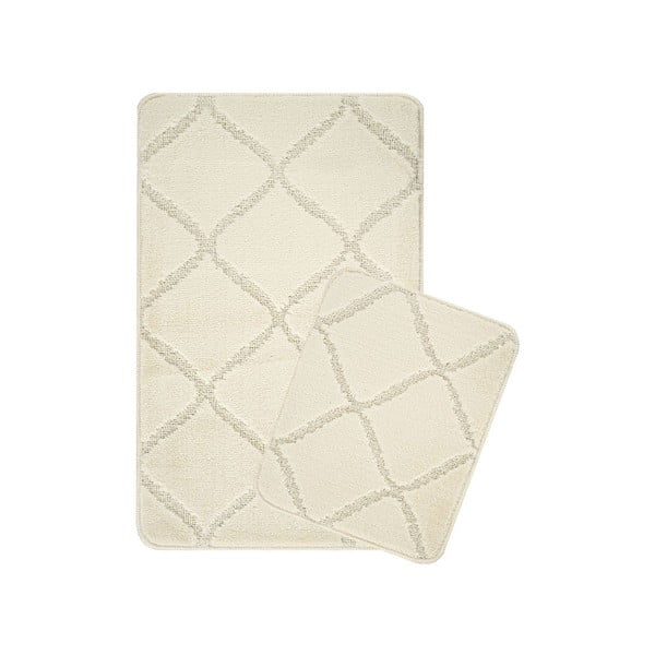 Kreemid vannitoamatid 2tk komplektis 50x80 cm Cizgili - Foutastic