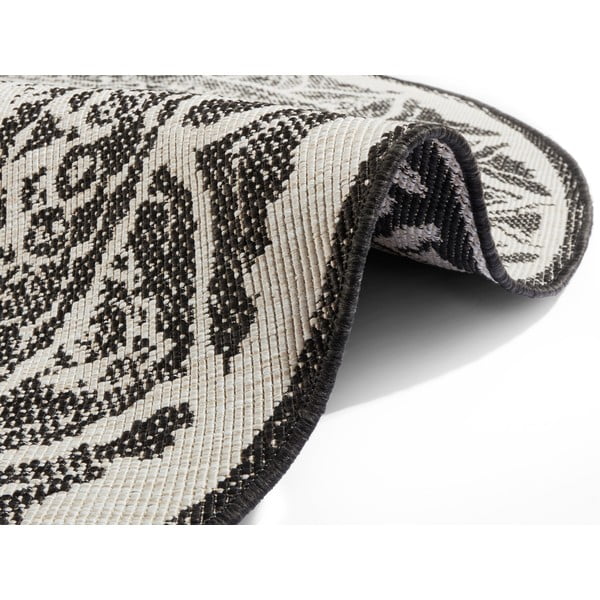 Must ja kreemjas välisvaip , ø 200 cm Siruma - NORTHRUGS-image-2