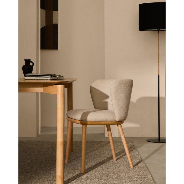 Beež söögitool Ciselia - Kave Home-image-1