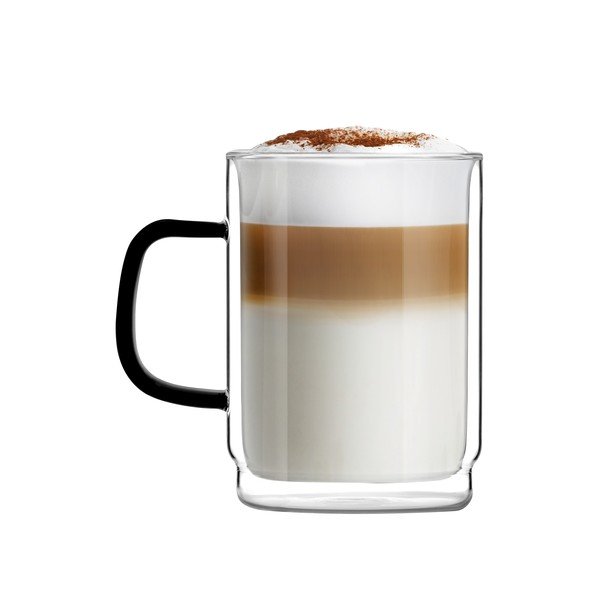 2 topelt seinaga kruusi komplekt, 350 ml Carbon - Vialli Design-image-3