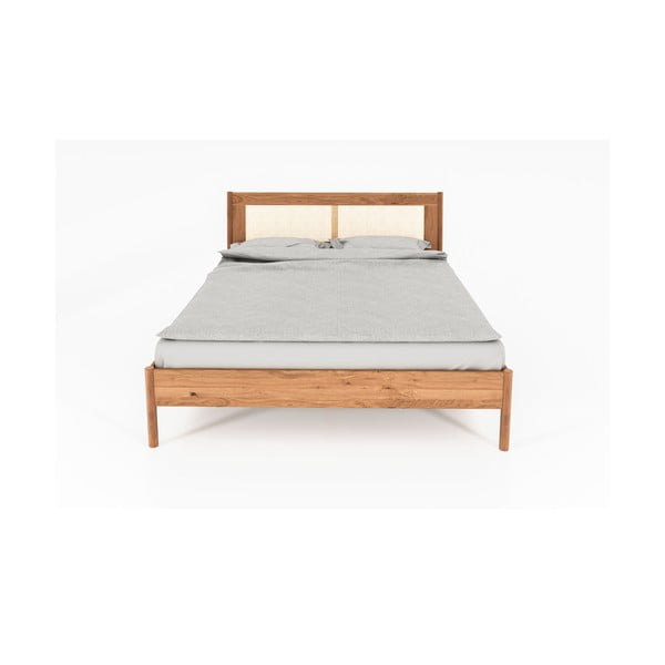 Tammepuust kaheinimesevoodi rotangist peaplaadiga 160x200 cm Pola - The Beds-image-3