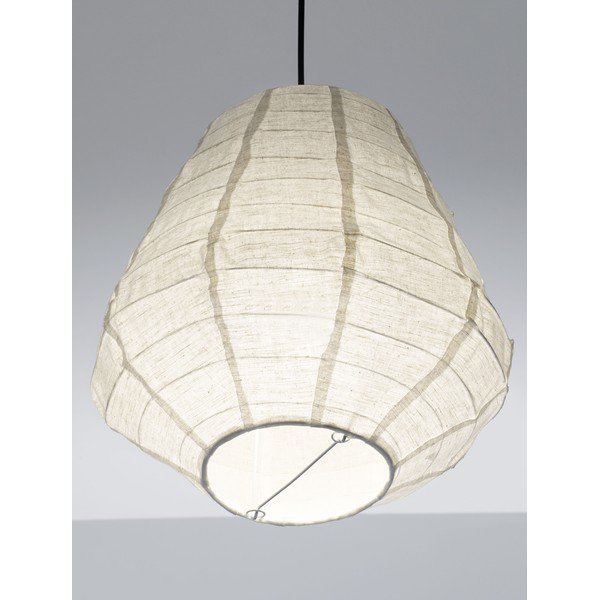 Valge linane ripplamp ø 36 cm Linnet - Nova Luce-image-1