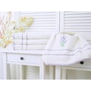 Kreemjas ja lavendli värvi rätik 50x90 cm - B.E.S.