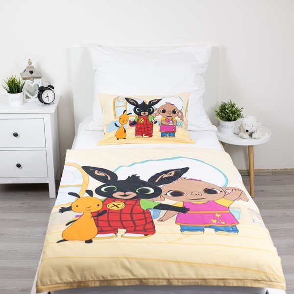 Puuvillane beebivoodipesu 100x135 cm Králíček Bing Playroom - Jerry Fabrics-image-1