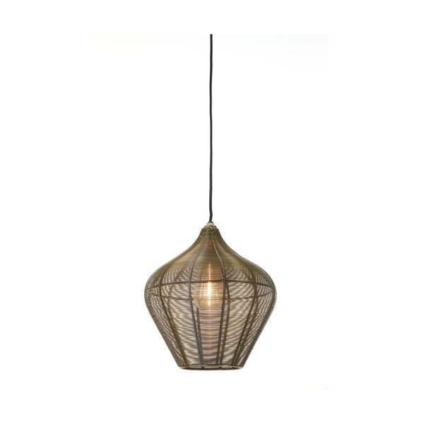 Pronksvärvi metallist ripplamp, läbimõõduga 27 cm Alvaro - Light & Living-image-2