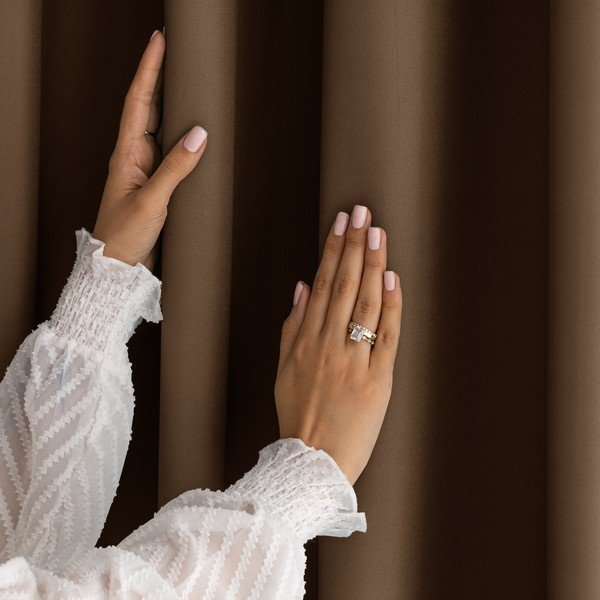 Pruun pimendav kardin 140x250 cm Carli Tie - Restilo-image-2