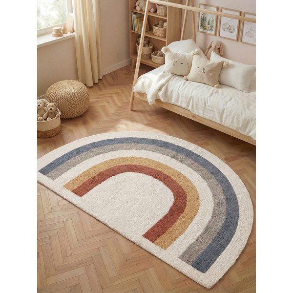 Kreemikas pestav/käsitsi kootud puuvillane lastevaip 140x200 cm Snuggle Riva - Hanse Home-image-1
