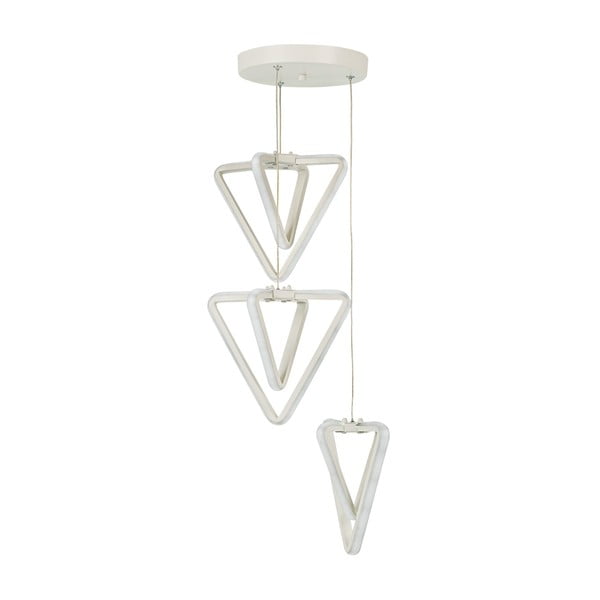 Valge metallist LED rippvalgusti ø 20 cm Baris - Squid Lighting