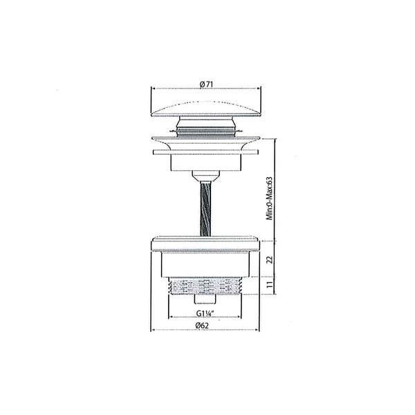 Valamu äravoolukork - Sapho-image-2