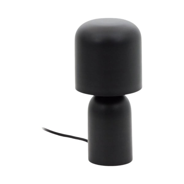 Must lauavalgusti metallist varjuga (kõrgus 28 cm) Monze - Kave Home