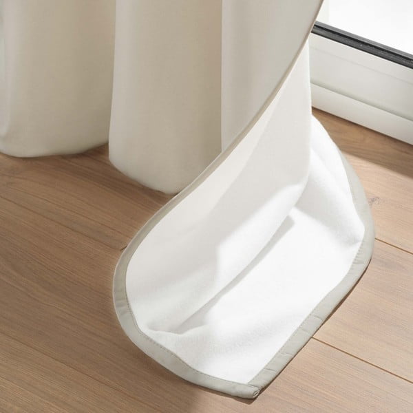 Beež mikrokiududest helikindel kardin 135x260 cm Micropolar - douceur d'intérieur-image-3