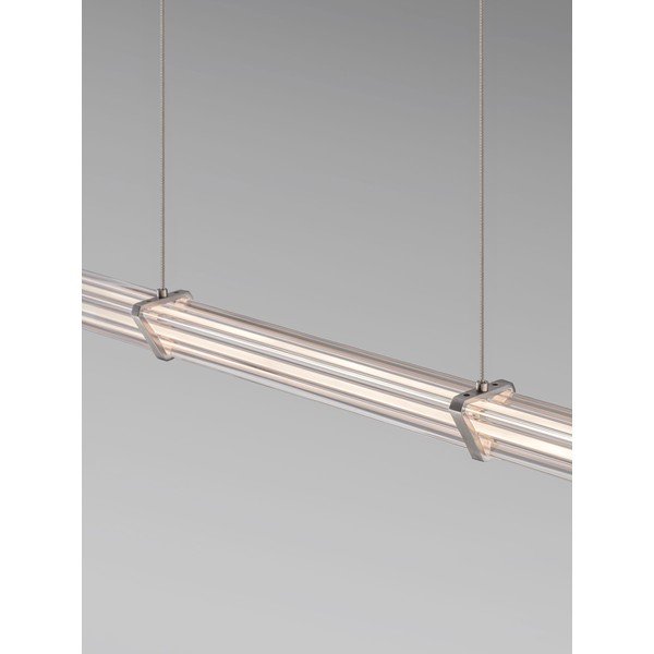 Matt must/matt hõbedane metallist LED-rippvalgusti akrüülklaasist varjuga, hämardatav Pheme - Nova Luce-image-2