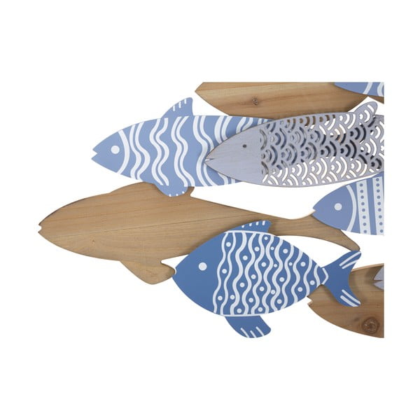 Metallist seinakaunistus 91x33,5 cm Fish - Mauro Ferretti-image-2