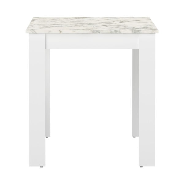 Valge söögilaud marmorplaadiga 110x70 cm Nice - TemaHome-image-2
